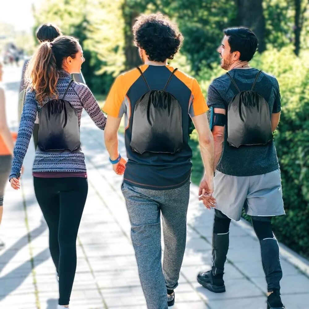 Heart Patterned Of Cats Drawstring Backpacks - Re… - image 6